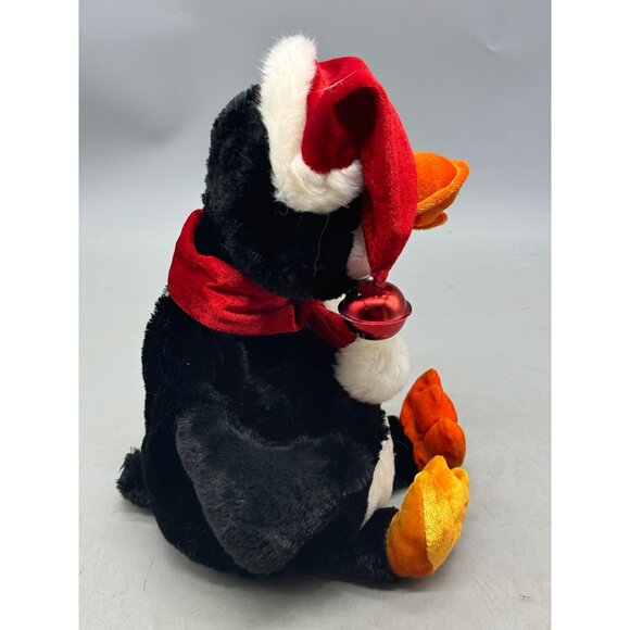 Dan Dee Holiday Christmas Penguin Plush Toy Yakety yak light up dances READ - Picture 7 of 9